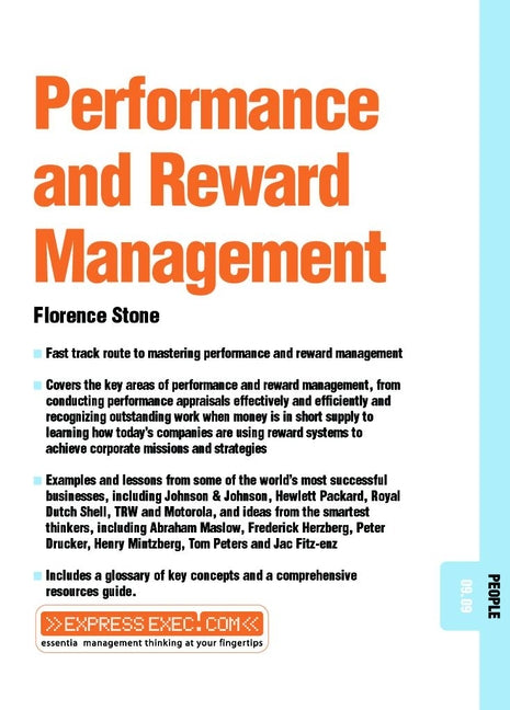 Performance and Reward Management; People 09.09 (Paperback / softback) 9781841122076