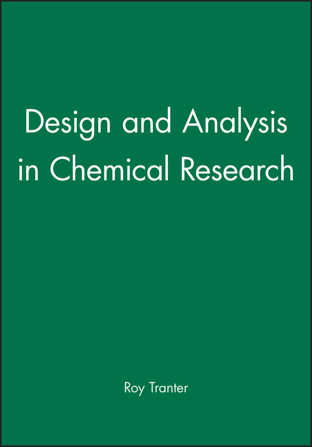 Design and Analysis in Chemical Research (Hardback) 9781850759942