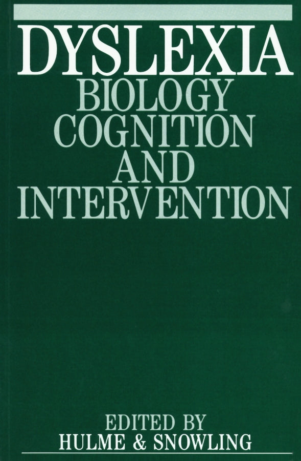 Dyslexia; Biology, Cognition and Intervention (Paperback / softback) 9781861560353
