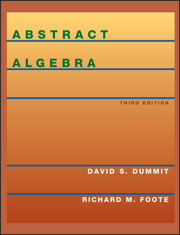 Abstract Algebra 3e (WSE) (Hardback) 9780471433347