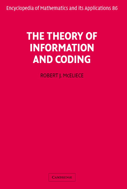 The Theory of Information and Coding (Hardback) 9780521000956