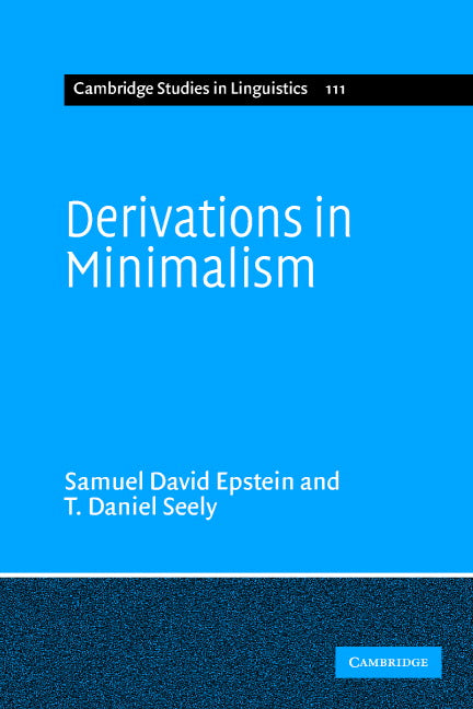 Derivations in Minimalism (Paperback) 9780521010580