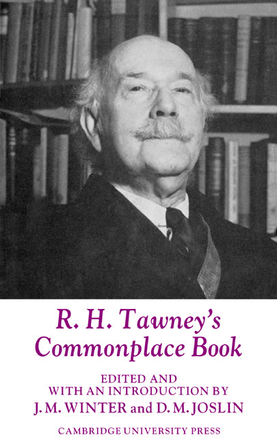 R. H. Tawney's Commonplace Book (Paperback / softback) 9780521025546