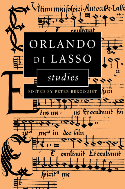 Orlando di Lasso Studies (Paperback / softback) 9780521028134