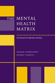 The Mental Health Matrix; A Manual to Improve Services (Hardback) 9780521621557