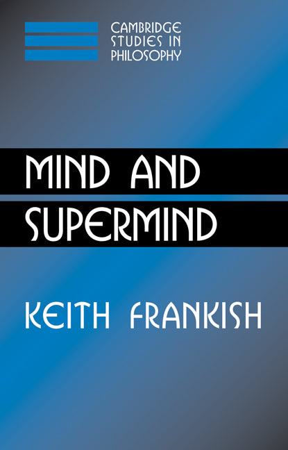 Mind and Supermind (Paperback / softback) 9780521038119