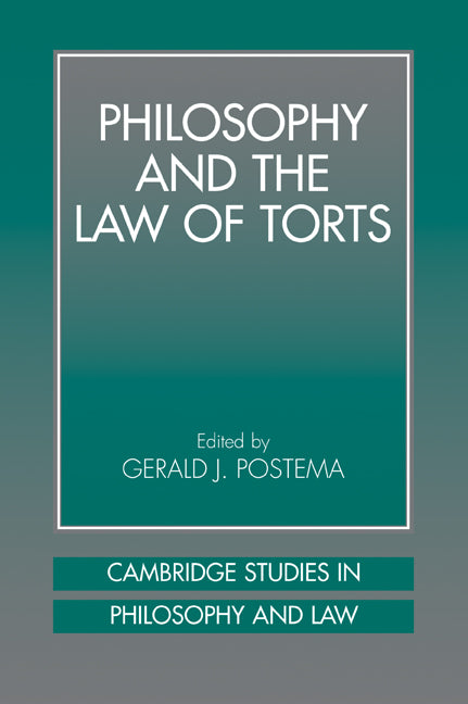 Philosophy and the Law of Torts (Paperback / softback) 9780521041751