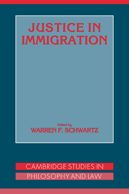 Justice in Immigration (Paperback / softback) 9780521042659