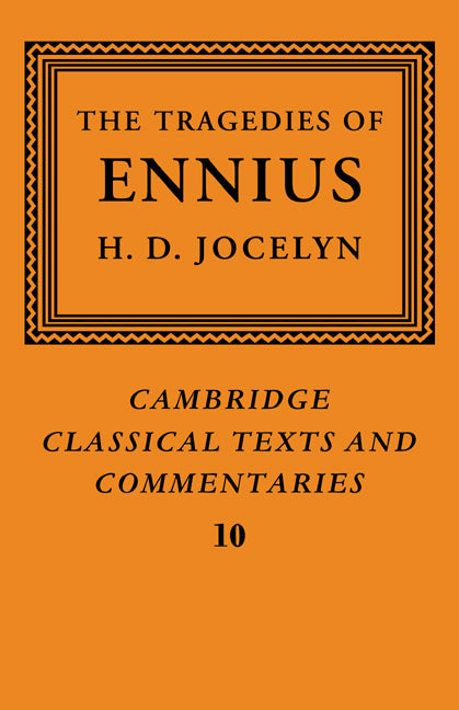The Tragedies of Ennius; The Fragments (Paperback / softback) 9780521068963