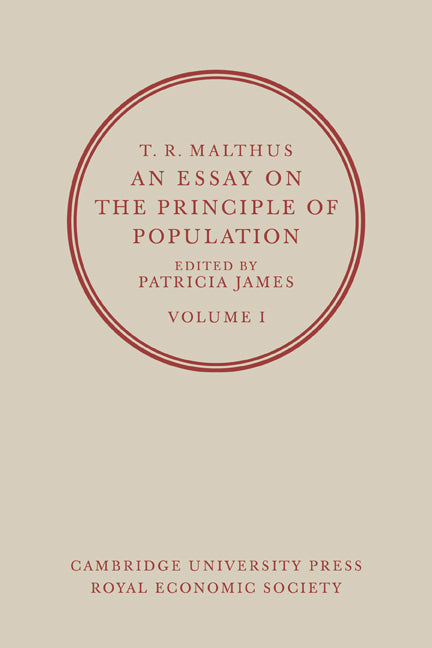 An Essay on the Principle of Population: Volume 1 (Paperback / softback) 9780521071345