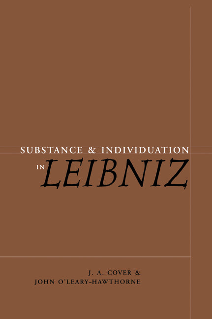 Substance and Individuation in Leibniz (Paperback / softback) 9780521073035