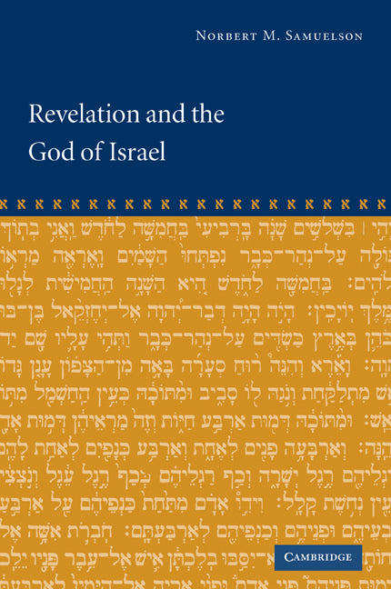 Revelation and the God of Israel (Paperback / softback) 9780521089494