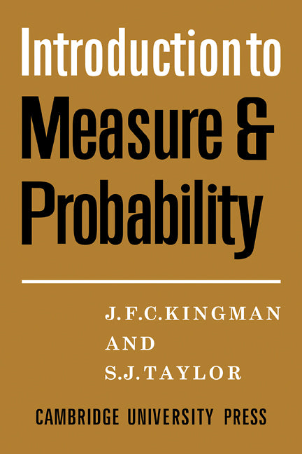 Introdction to Measure and Probability (Paperback / softback) 9780521090322