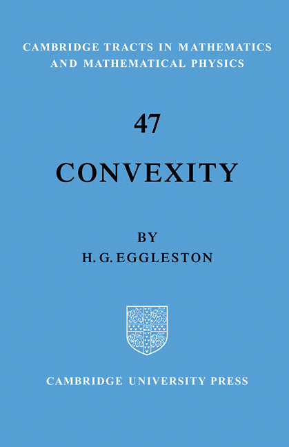 Convexity (Paperback / softback) 9780521095365
