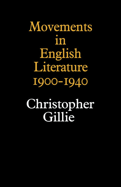 Movements in English Literature (Paperback / softback) 9780521099226