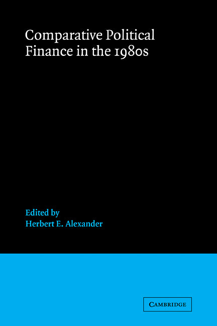Comparative Political Finance in the 1980s (Paperback / softback) 9780521102483