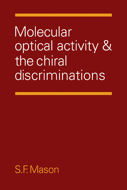 Molecular Optical Activity and the Chiral Discriminations (Paperback / softback) 9780521105637