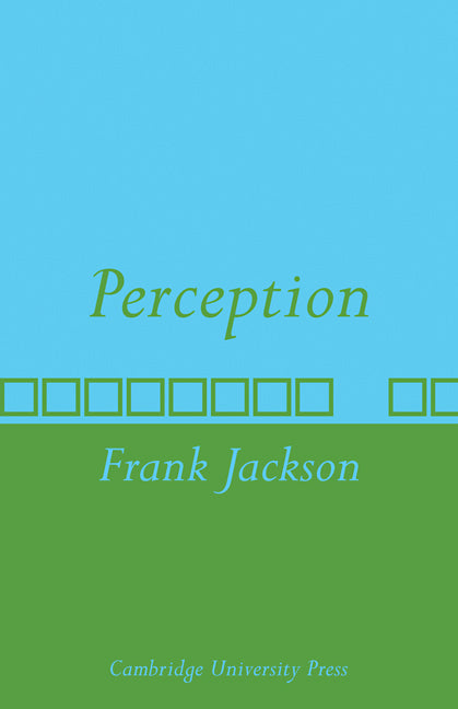 Perception; A representative theory (Paperback / softback) 9780521107945
