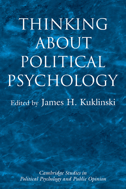 Thinking about Political Psychology (Paperback) 9780521114424
