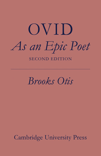 Ovid As An Epic Poet (Paperback) 9780521143172