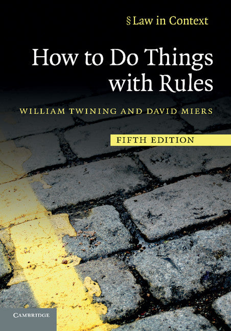 How to Do Things with Rules (Paperback) 9780521144308