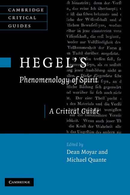 Hegel's Phenomenology of Spirit; A Critical Guide (Paperback) 9780521182775