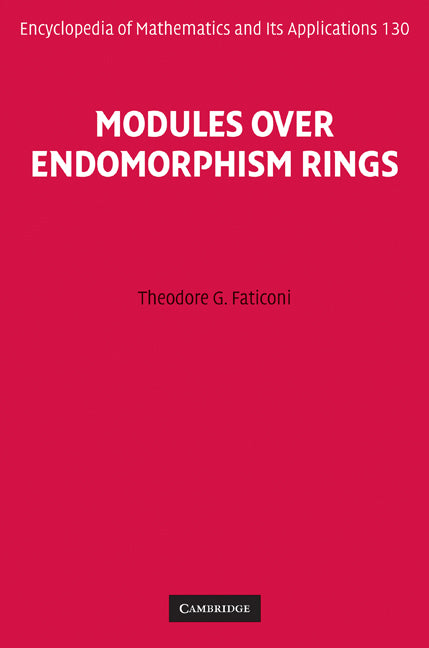 Modules over Endomorphism Rings (Hardback) 9780521199605