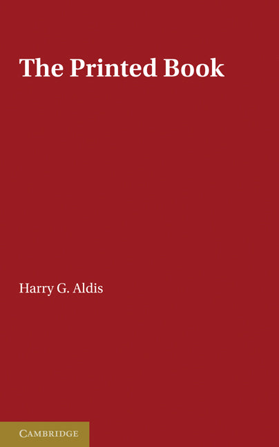The Printed Book (Paperback) 9780521238724