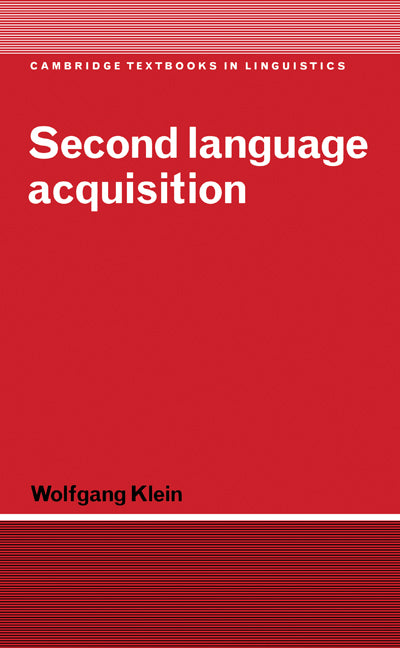 Second Language Acquisition (Hardback) 9780521268790