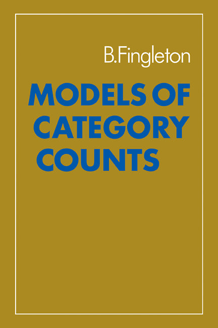 Models of Category Counts (Paperback) 9780521272834