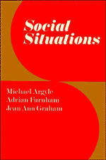 Social Situations (Paperback) 9780521298810