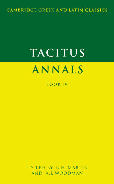Tacitus: Annals Book IV (Paperback) 9780521315432