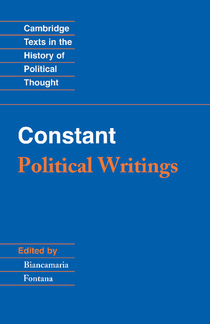 Constant: Political Writings (Paperback) 9780521316323