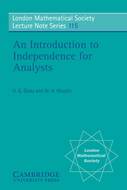An Introduction to Independence for Analysts (Paperback) 9780521339964