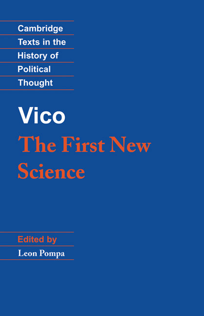 Vico: The First New Science (Paperback) 9780521387262