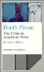 Poet's Prose; The Crisis in American Verse (Hardback) 9780521390989