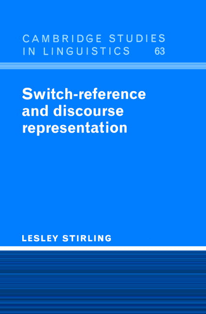 Switch-Reference and Discourse Representation (Hardback) 9780521402293
