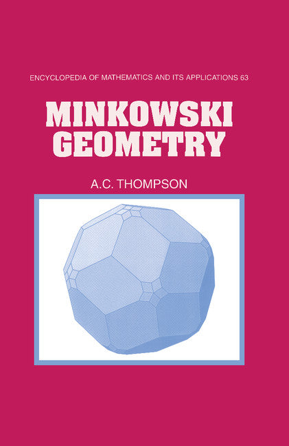 Minkowski Geometry (Hardback) 9780521404723