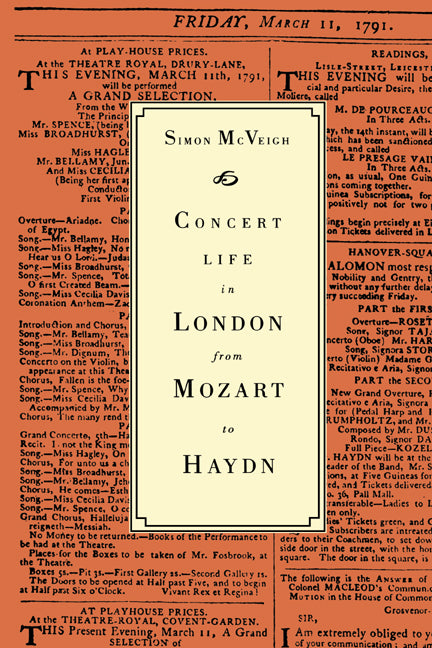 Concert Life in London from Mozart to Haydn (Hardback) 9780521413534