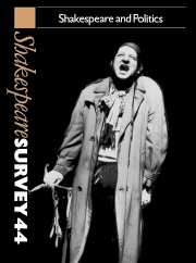 Shakespeare Survey (Paperback) 9780521523837
