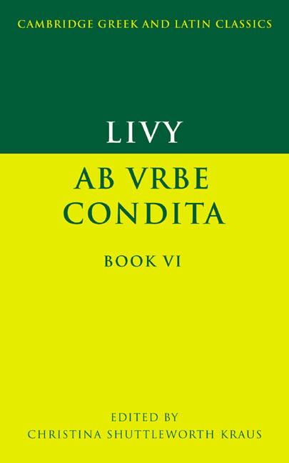 Livy: Ab urbe condita Book VI (Paperback) 9780521422383