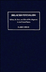 Belated Feudalism; Labor, the Law, and Liberal Development in the United States (Paperback) 9780521422543