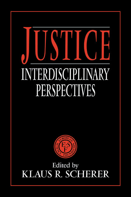 Justice; Interdisciplinary Perspectives (Paperback) 9780521425254
