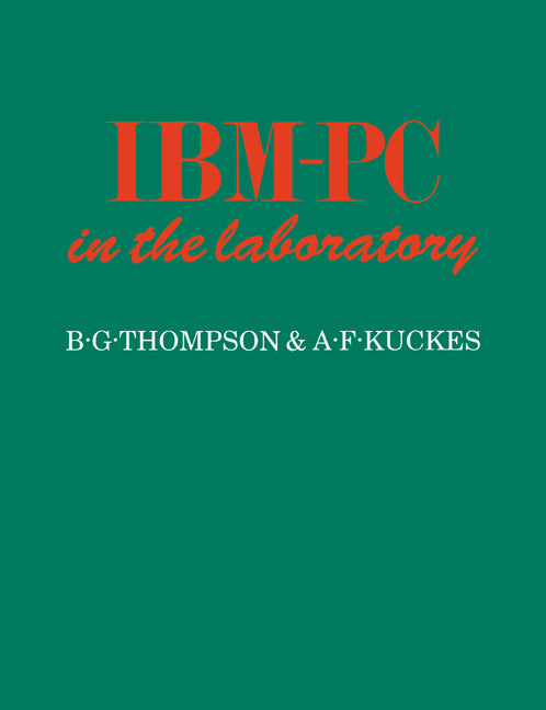 IBM-PC in the Laboratory (Paperback) 9780521428675