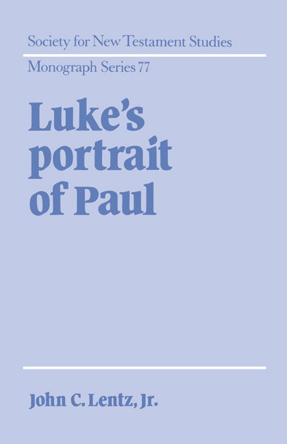 Luke's Portrait of Paul (Hardback) 9780521433167