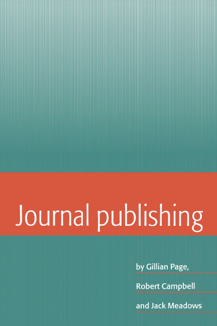 Journal Publishing (Hardback) 9780521441377