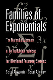 Families of Exponentials; The Method of Moments in Controllability Problems for Distributed Parameter Systems (Paperback) 9780521144957