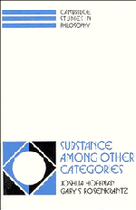 Substance among Other Categories (Hardback) 9780521461016