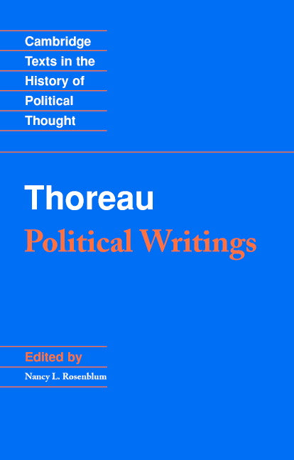 Thoreau: Political Writings (Paperback) 9780521476751