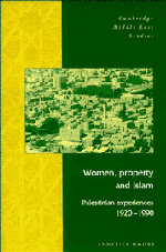 Women, Property and Islam; Palestinian Experiences, 1920–1990 (Paperback) 9780521483551